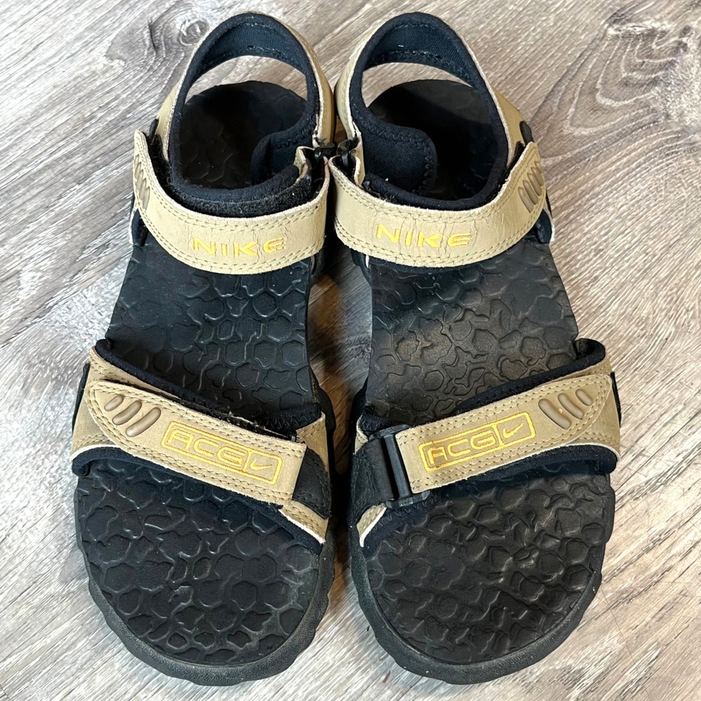 VTG‎ Nike All Conditions Gear ACG Hiking Sandals Brown Black Womens 8 UK5.5 EU39